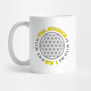 The Source is with me (Flower of life) - light colors Mug